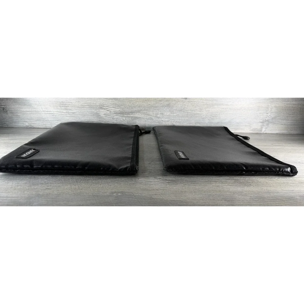 JUNDUN 2 Lot Fireproof Document Bags 13.5